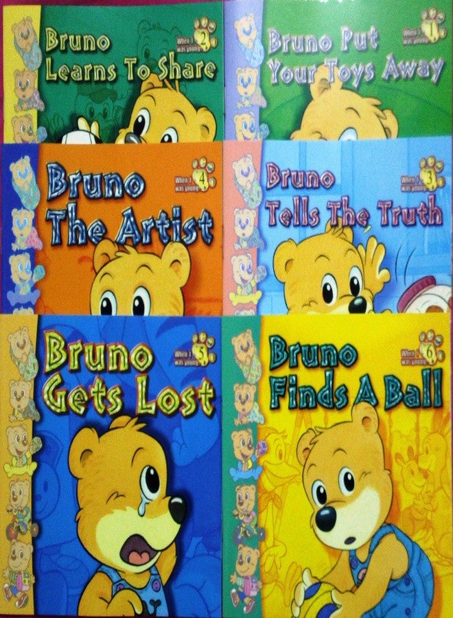 Sterling Bruno Finds A Ball, Bruno Gets Lost, Bruno The Artist, Bruno Tells The Truth, Bruno Put Your Toys Away, Bruno Learns to Share - Image 1